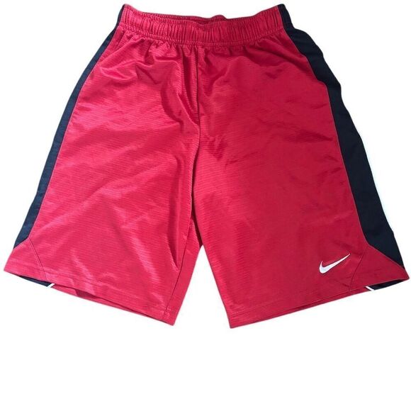 Nike Men's Red Athletic Sweat Shorts Size M with Pockets - Picture 1 of 6